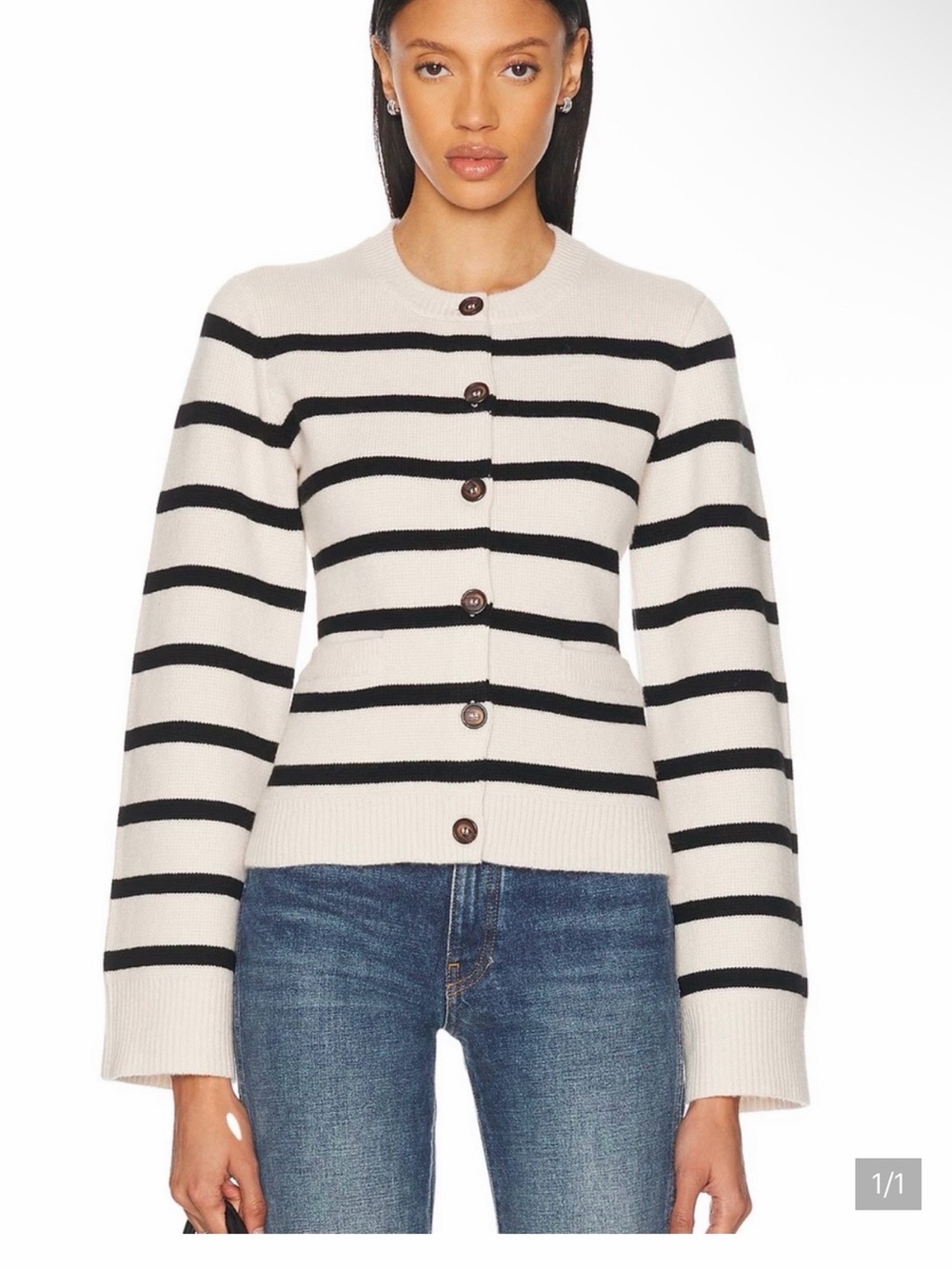 Jenni Kayne XS cooper stripe sweater NWT
